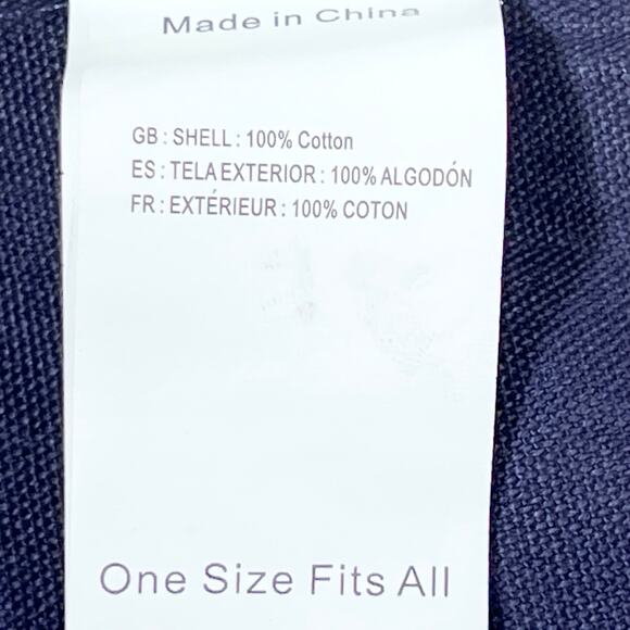 Vans Bucket Bench Bag Backpack Navy Blue White Cotton Drawstrings Closure New - Picture 7 of 7